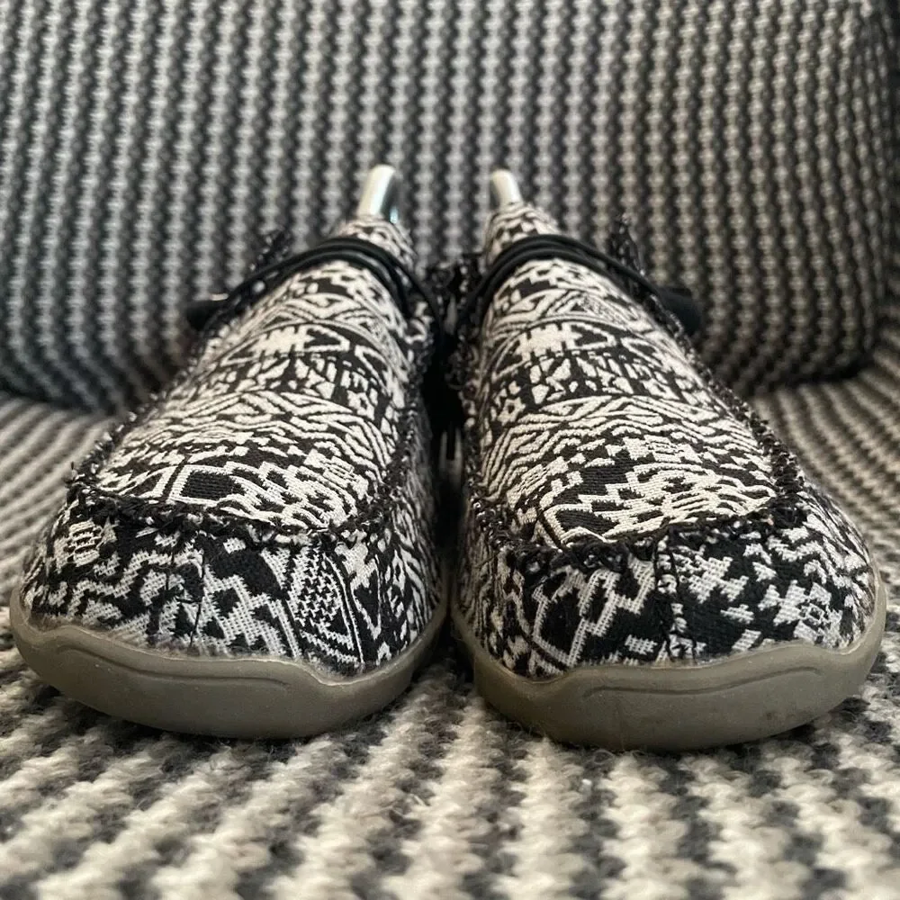 Roper Chillin black/white driving moc loafer women’s shoe size 10